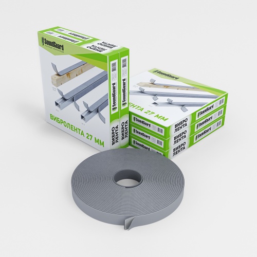 Демпферная виброгасящая лента SoundGuard ВиброЛента 27 мм